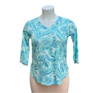 KTILG Floral Blue Women's Top